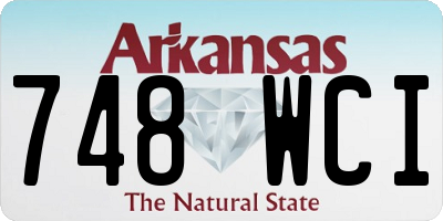 AR license plate 748WCI