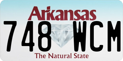 AR license plate 748WCM