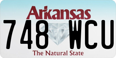 AR license plate 748WCU