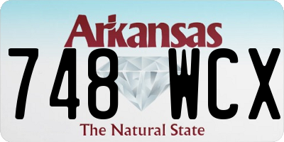 AR license plate 748WCX