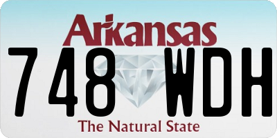 AR license plate 748WDH