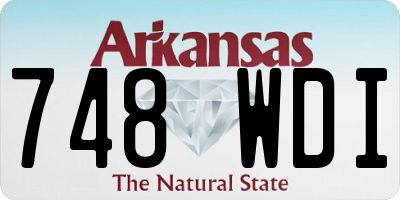 AR license plate 748WDI