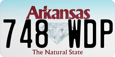 AR license plate 748WDP
