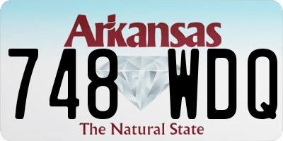 AR license plate 748WDQ