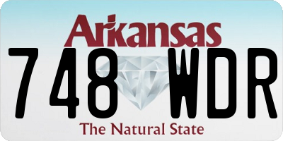 AR license plate 748WDR