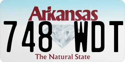 AR license plate 748WDT