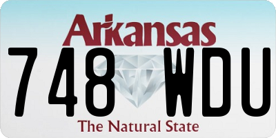 AR license plate 748WDU