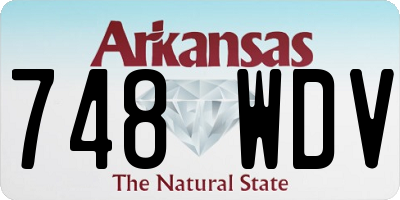 AR license plate 748WDV