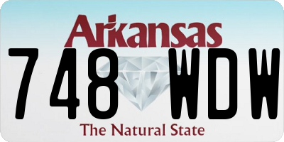 AR license plate 748WDW