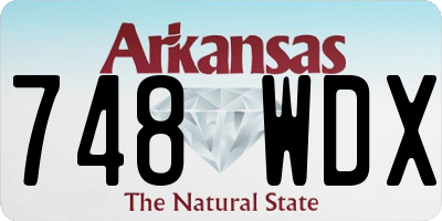 AR license plate 748WDX