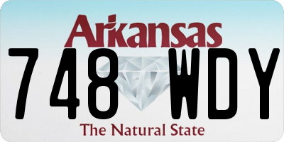AR license plate 748WDY