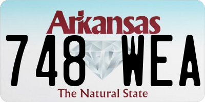 AR license plate 748WEA