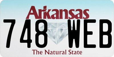AR license plate 748WEB