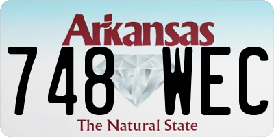 AR license plate 748WEC