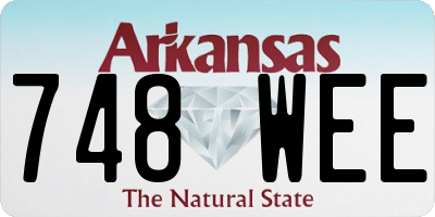 AR license plate 748WEE