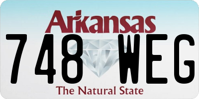 AR license plate 748WEG