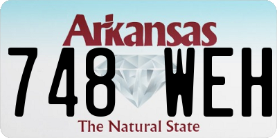 AR license plate 748WEH