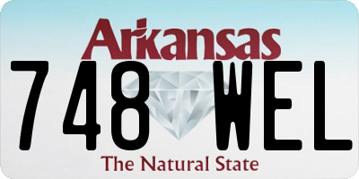 AR license plate 748WEL
