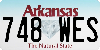 AR license plate 748WES