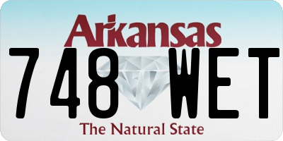 AR license plate 748WET