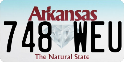AR license plate 748WEU