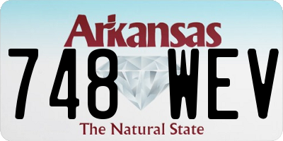 AR license plate 748WEV