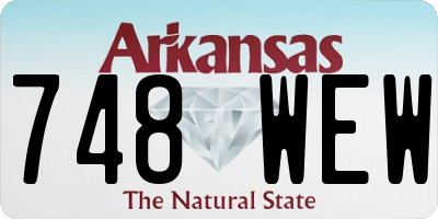 AR license plate 748WEW