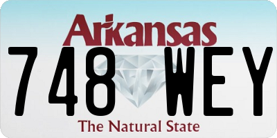 AR license plate 748WEY