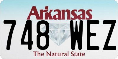 AR license plate 748WEZ