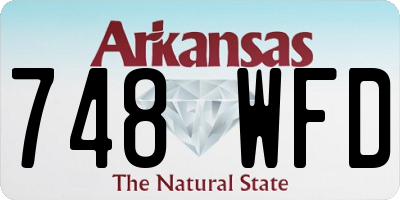 AR license plate 748WFD