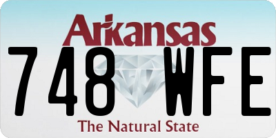 AR license plate 748WFE