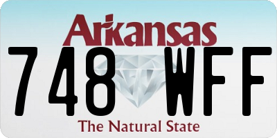 AR license plate 748WFF