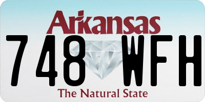 AR license plate 748WFH