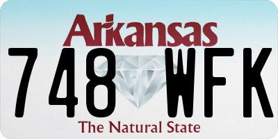 AR license plate 748WFK