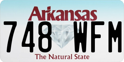 AR license plate 748WFM