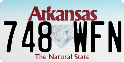 AR license plate 748WFN