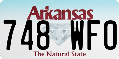 AR license plate 748WFO