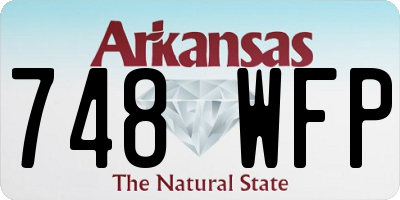 AR license plate 748WFP