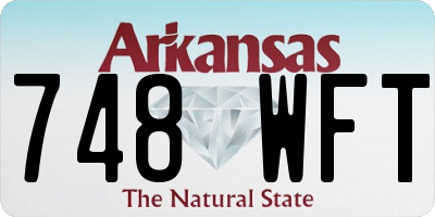 AR license plate 748WFT