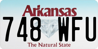 AR license plate 748WFU