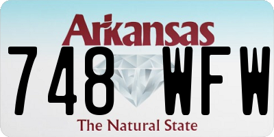AR license plate 748WFW