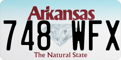 AR license plate 748WFX