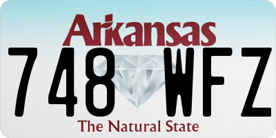 AR license plate 748WFZ
