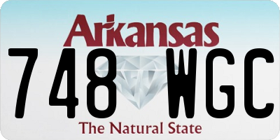 AR license plate 748WGC