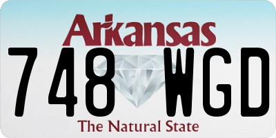 AR license plate 748WGD