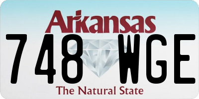 AR license plate 748WGE