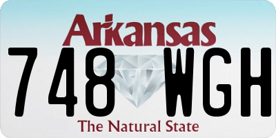 AR license plate 748WGH