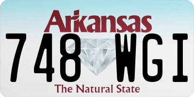 AR license plate 748WGI
