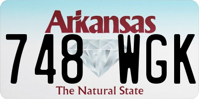 AR license plate 748WGK