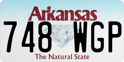 AR license plate 748WGP